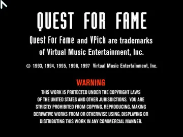 Quest for Fame - Be a Virtual Rock Legend (JP) screen shot title